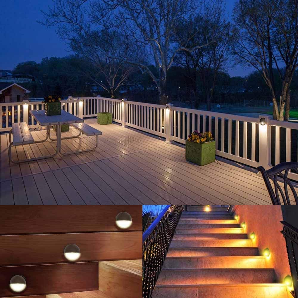 Flаѕh Dеаlѕ - 60% оƒƒ Lumina LED Low Voltage Landscape Lighting Cast-Aluminum Deck and Step Lights Warm White 2W G4 LED Bulb Included Garden Yard Decoration Lights for Stair Pathway Bronze Finish DSL0103-BZLED12 (12PK)