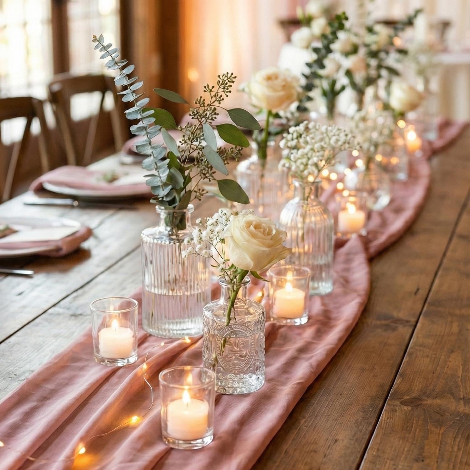 Bulk Glass Bud Vases - Wedding & Baby Shower Decor -2 Bulk Glass Bud Vases - Wedding & Baby Shower Decor -2