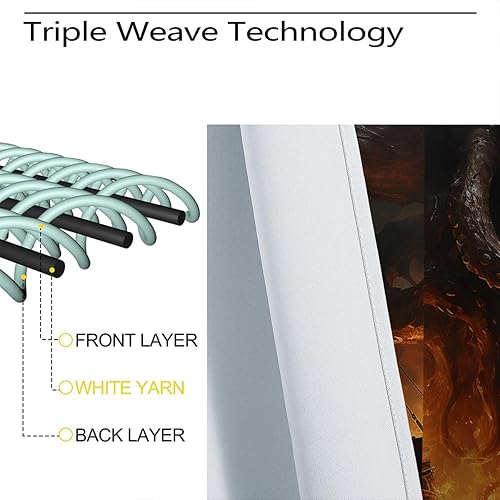 Miniatura 5 de Cortinas opacas piratas para decoración del hogar, diseño náutico de pulpo con ojales, aislamiento térmico, para dormitorio, sala de estar, 42 x 45