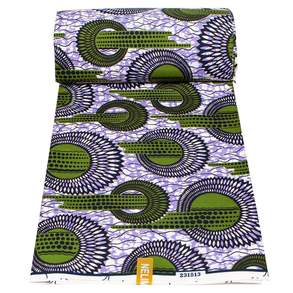 Tessuto con stampa batik in stile nazionale africano Stampe geometriche fronte-retro Tessuto africano