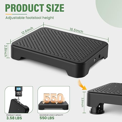 Miniatura 2 de SOYO Taburete de un solo paso para movilidad, dispositivo de asistencia de plataforma de pasos pequeños antideslizante para interiores/exteriores