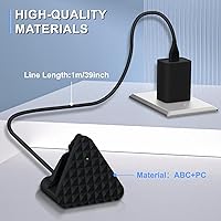 Vista 5 de Soporte de carga inteligente para lentes y cable compatible con Ray-Ban Meta Wayfarer Headliner Skyler, base de carga portátil USB-C para lentes