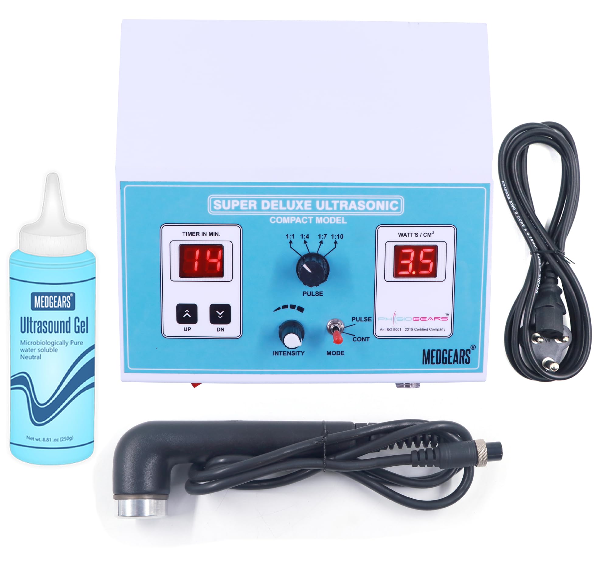 Physiogears Ultrasound Physiotherapy Machine Advance Ultrasonic Equipment for pain Relief Therapy with One Year warranty, Corded Electric, Simple White (B07FRH8JW1) Amazon Price History, Amazon Price Tracker