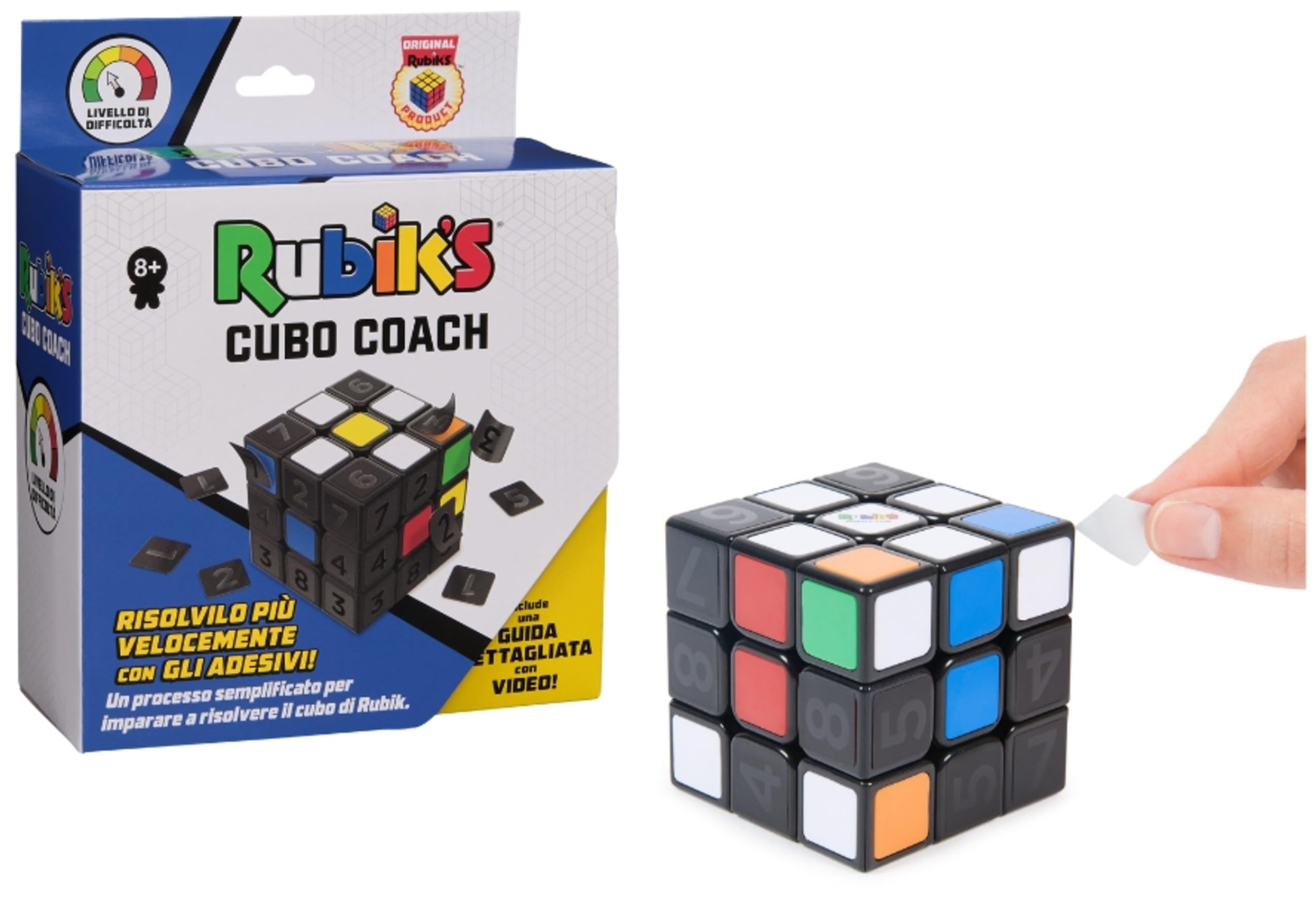 Rubik's The Starter Pack-I puzzle originali 3x3 Cube and Edge Classic Problem-Solving per principianti, Colore, 6063509