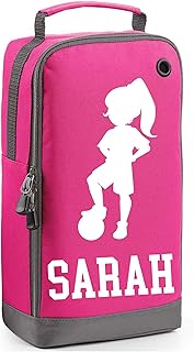Personalised Football Boot Bag Girls Shoe Bag Football Gift Girls Boot Bag Personalised with Name Footballer Personalised Football Boot Bag Personalised Football Boots Bag Girls Football Gifts Pink