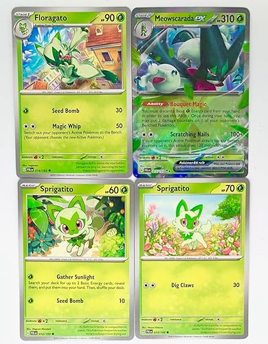 Meowscarada ex 015193 - Paldea Evolved Double Rare - Lote de cartas Pokemon Evolution