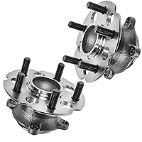 Vista 713 de TRQ Juego de 2 rodamientos de rueda trasera y conjunto de cubo con sensor ABS compatible con Ford Transit Connect 2014-2018