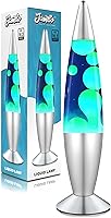 Jambo 16" Liquid Motion Lamp - Blue Liquid Yellow/Green Wax, Mesmerizing Relaxing Night Light for Bedroom Living Room Office Kids Adults