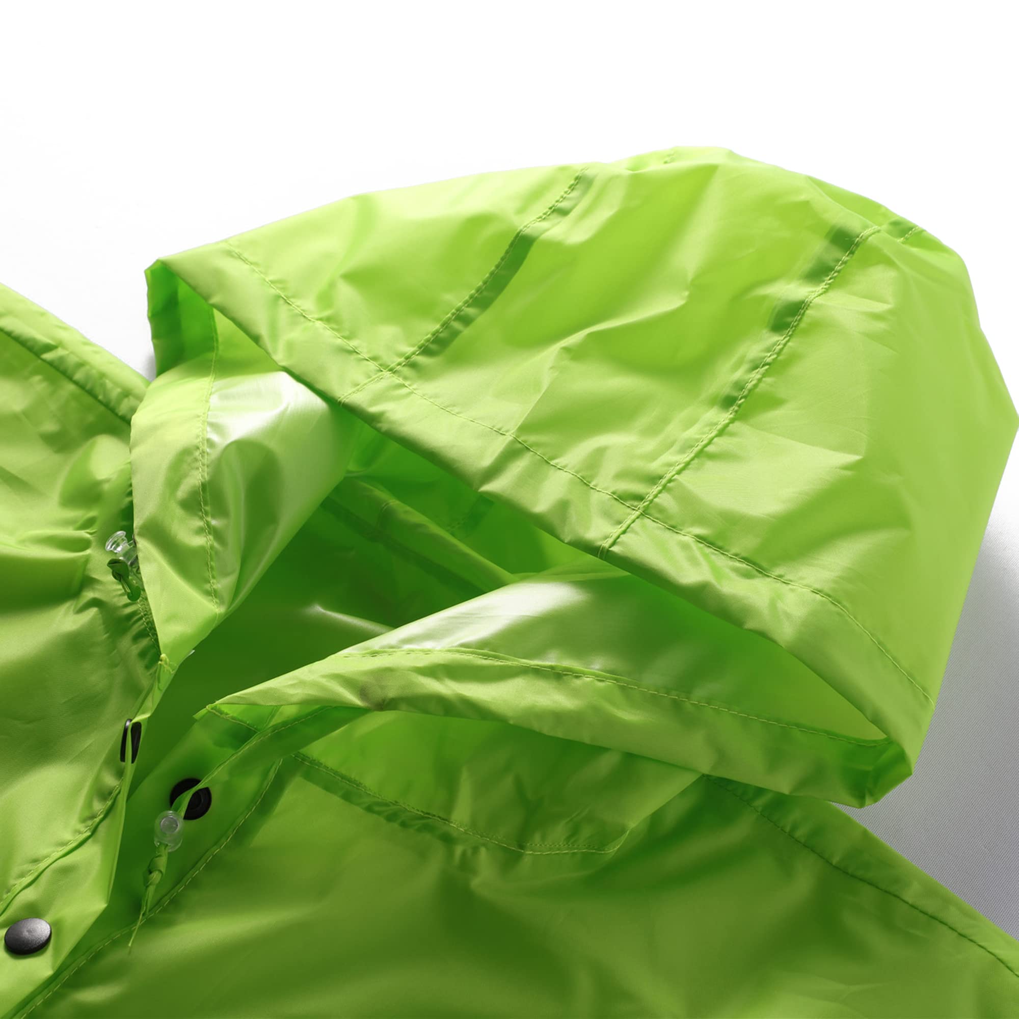 QIKADO Poncho Antipioggia Bambino, Poncho Pioggia Bambina con Cappuccio e Bottoni Portatile