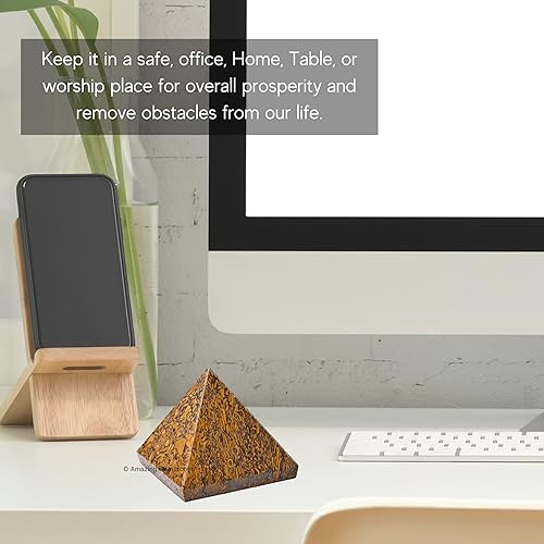 Miniatura 13 de Amazing Gemstone Lapis Lazuli Pyramid Crystal Healing Stones - 2" Great Pyramid Figurine of Natural Stone Pyramid for Meditation, Reiki, Chakra