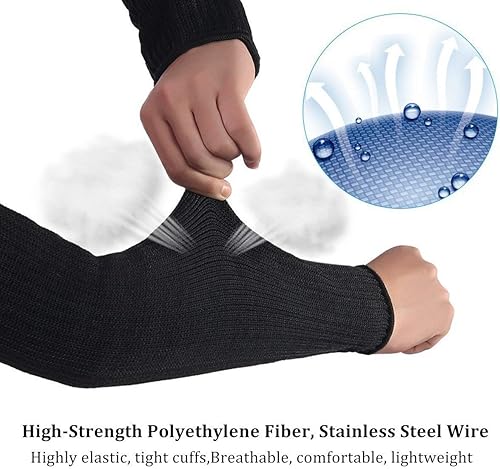 Miniatura 4 de Yosoo un par de mangas de protección resistentes anticortes antiabrasivos para brazos