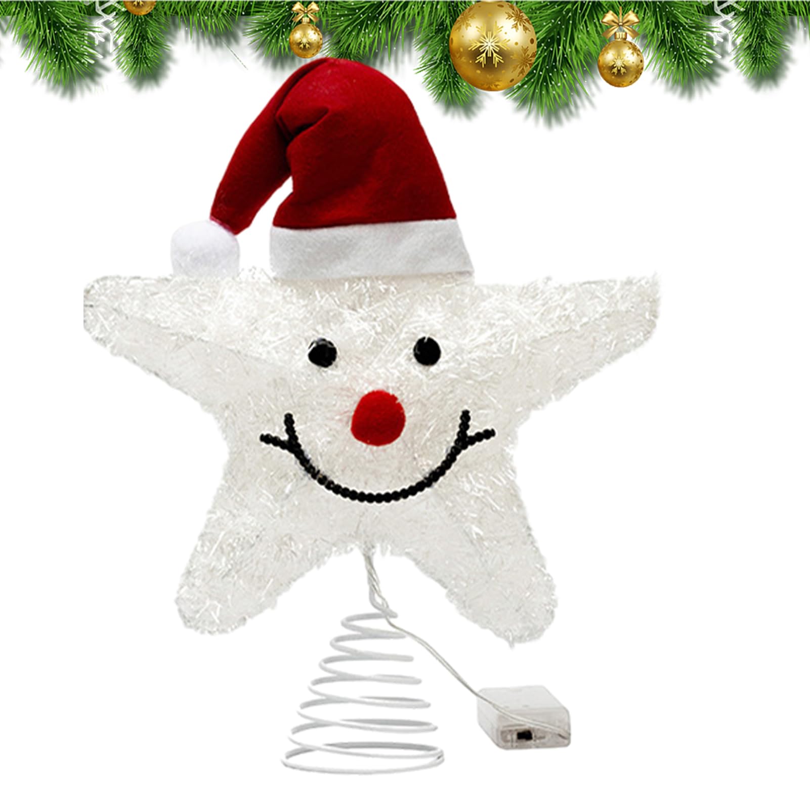 Estrella LED de puntas navideña para renovar la iluminación del árbol y el salón este año