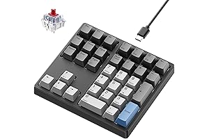 34-Key Mechanical Numpad with Hot-Swappable Gateron Switches
