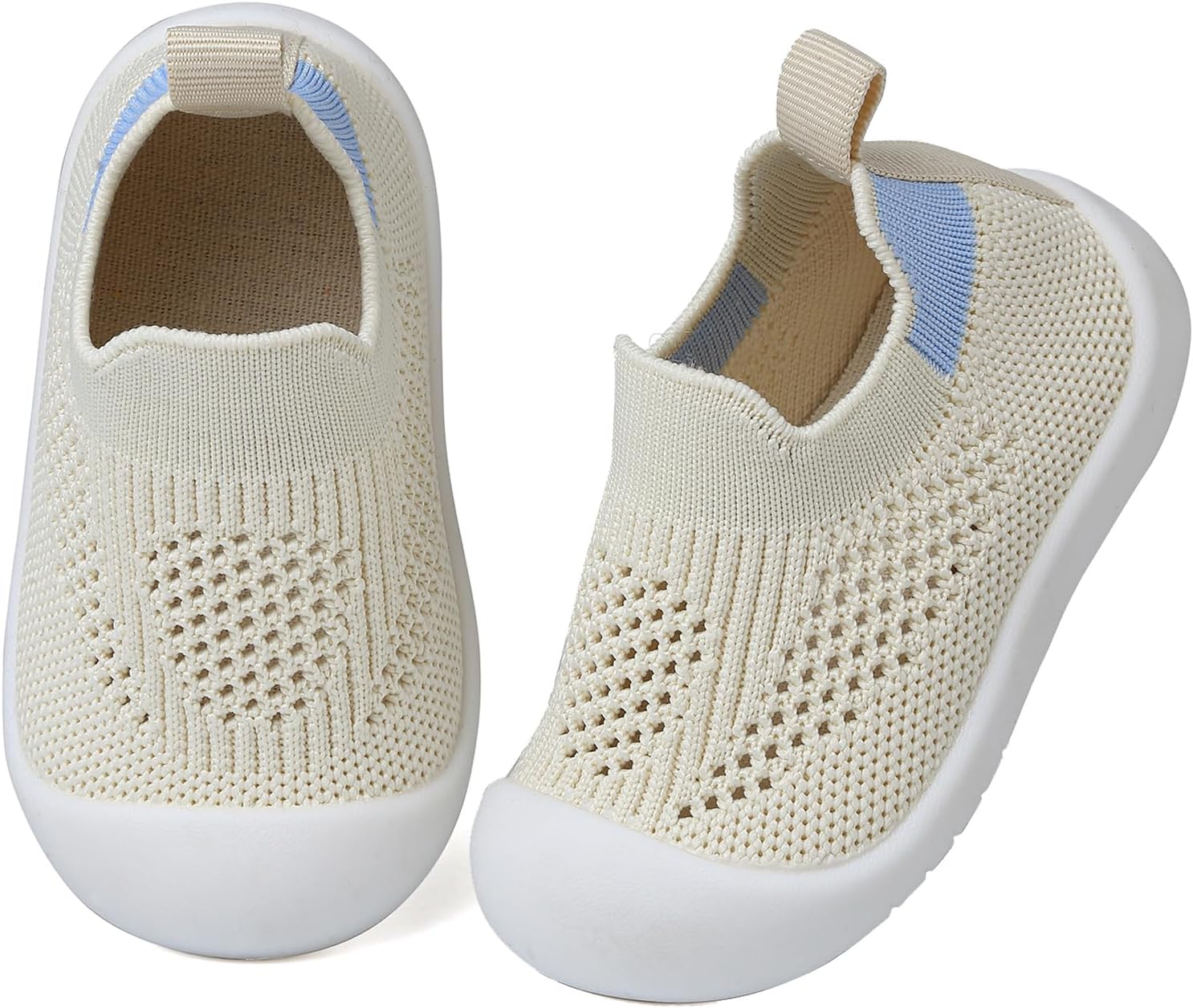 Baby First Walking Shoes Toddler Infant Boys Girls Baby Sneakers Breathable Non-Slip Indoor Floor Baby Sock Slipper with Soft Sole Cotton Mesh