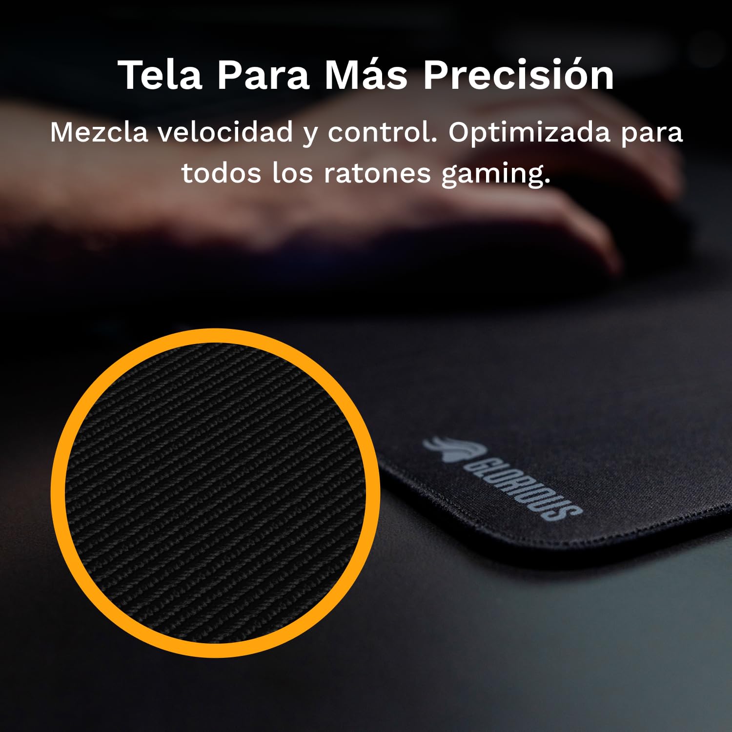 GLORIOUS Alfombrilla de Tela Gaming Bordes Cosidos 3XL Extended (Negro) | Superficie suave optimizada, lavable a máquina, base de goma antideslizante para velocidad, control alto, suma precisión