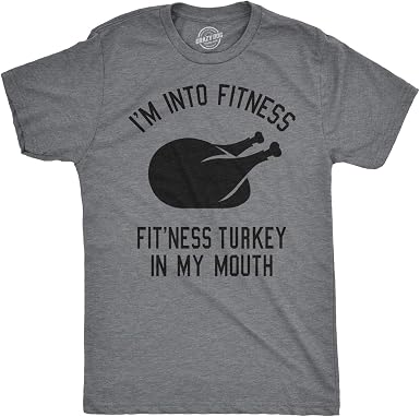 Mens Fitness Turkey in My Mouth T Shirt 
