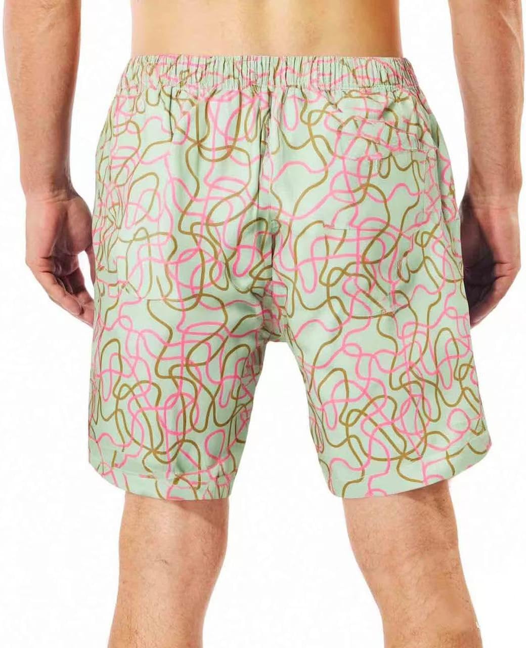 SUNDAY ROSE 3 Pack Mens Swim Trunks with Mesh Lining Quick Dry Swim Shorts Bathing Suit for Men - Image 5