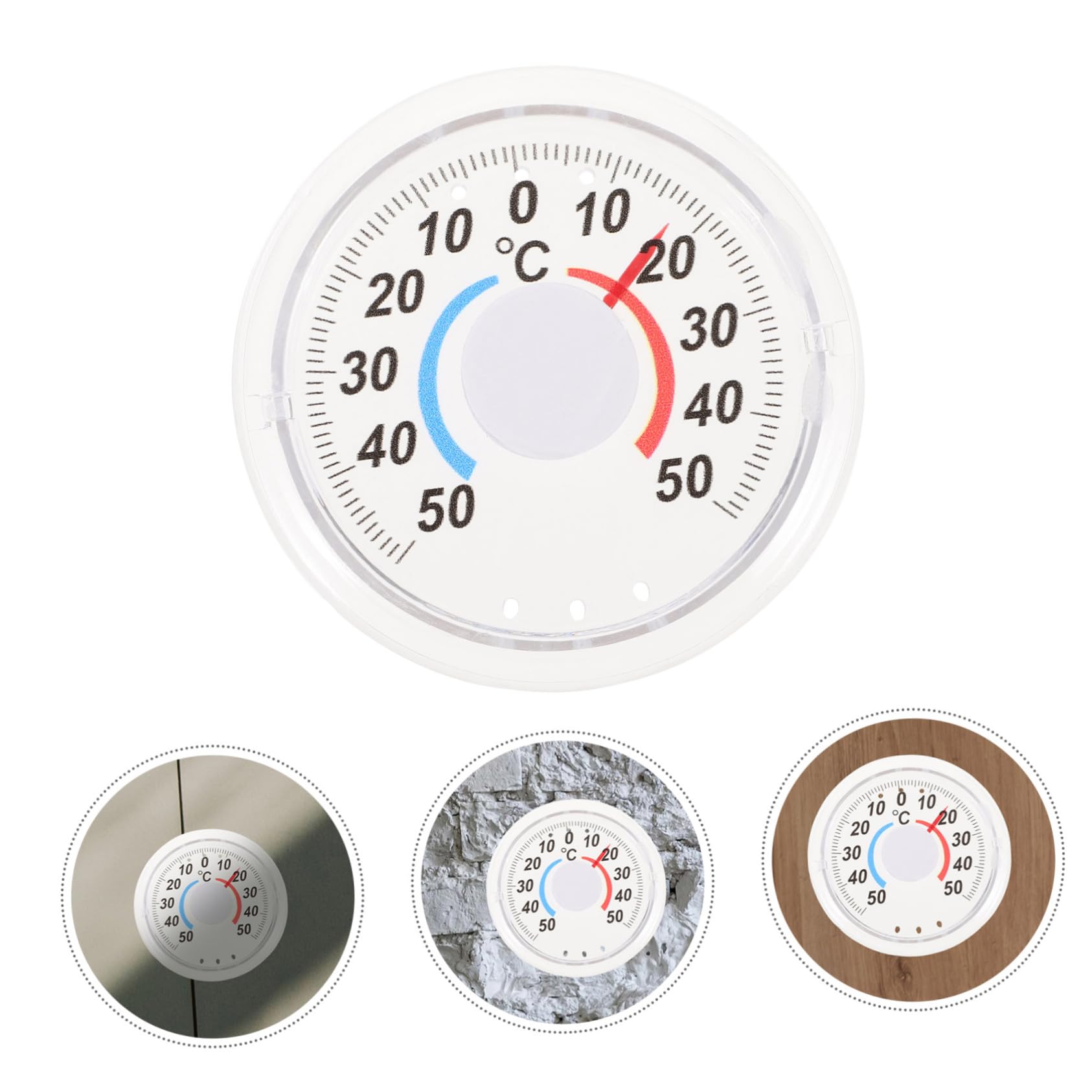 ibasenice 3 Set Termometro Per Il Freddo E Il Caldo Termometro Per Esterni Celsius Per Finestre Verticale Per Interni Da Appendere 3 pezzi * 3