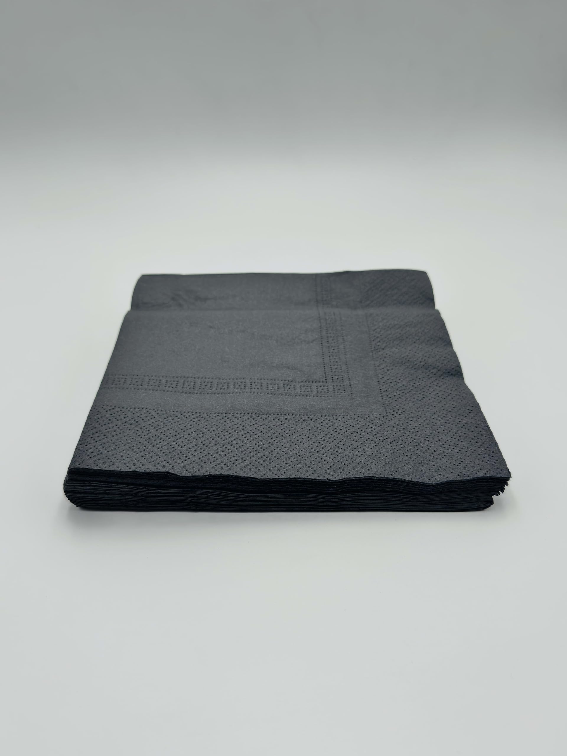 Cherie 2-Ply Paper Napkins – 20 Pcs Black Cocktail & Beverage | Soft & Absorbent Disposable Dinner for Parties, Events, Restaurants & Home Use | 39 x 39 cm (pack of 4) 1