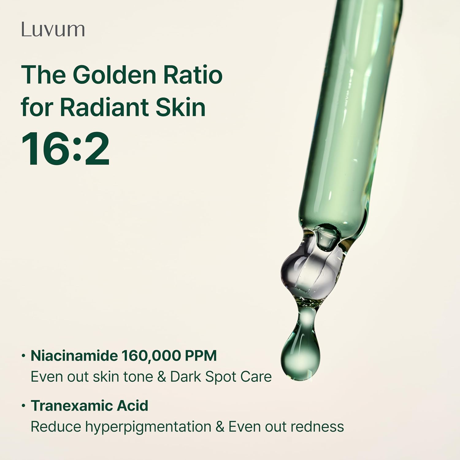 LUVUM Green Citrus Vitamin C Serum, 7x Vitamin C, 16% Niacinamide, 1.01 fl. oz