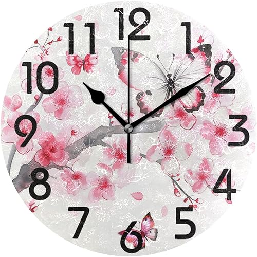 Miniatura 12 de Lifelike - Reloj de pared redondo de mármol blanco en línea negra de 10 pulgadas, analógico, silencioso, sin tictac, para el hogar, cocina, sala de