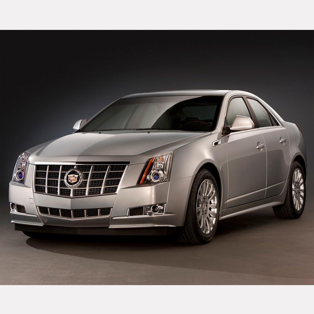 Cadillac CTS Black Metal License Plate Frame