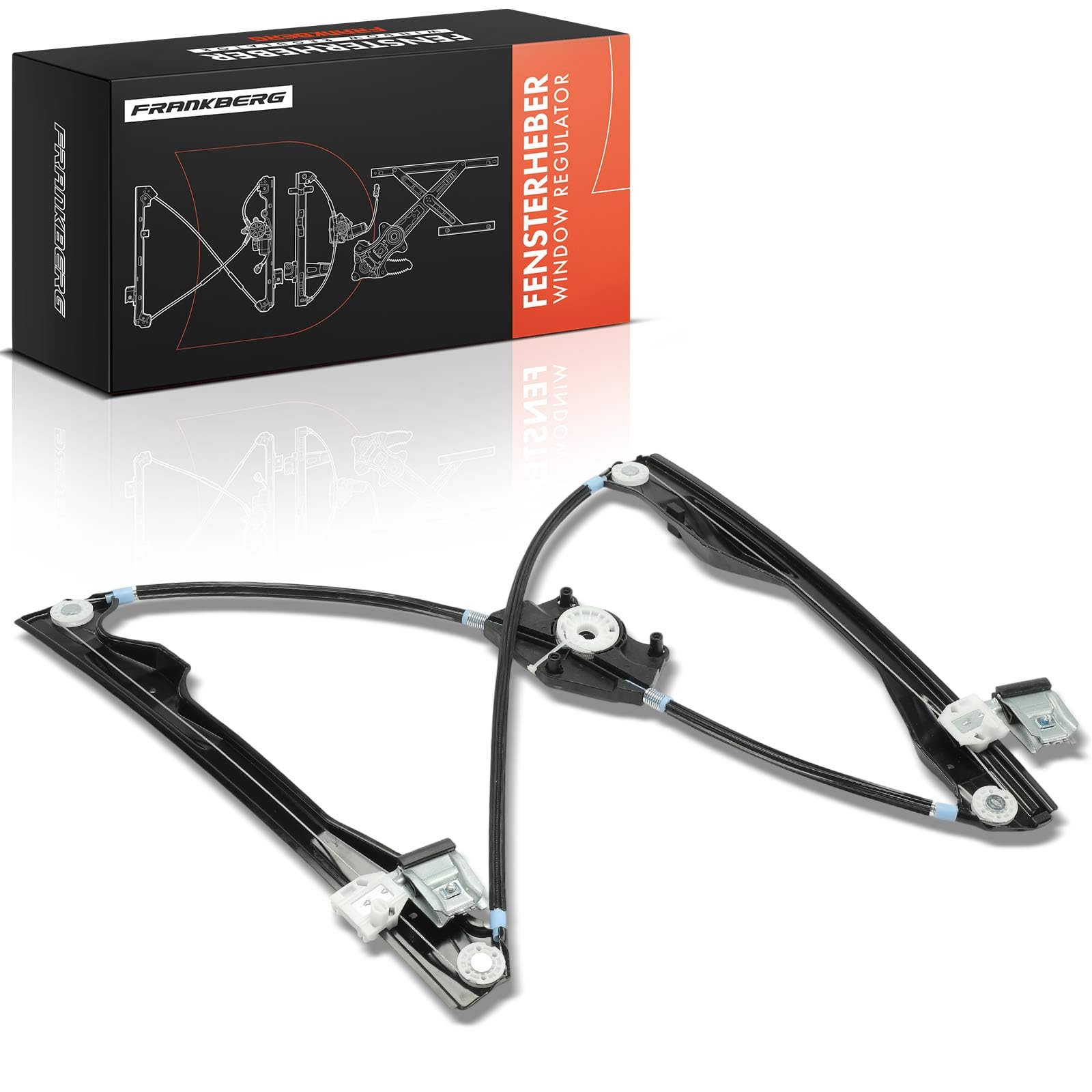 Frankberg Window Regulator Without Motor Front Right Compatible with Fabia I 6Y2 6Y3 6Y5 1999-2008 6Y1837462