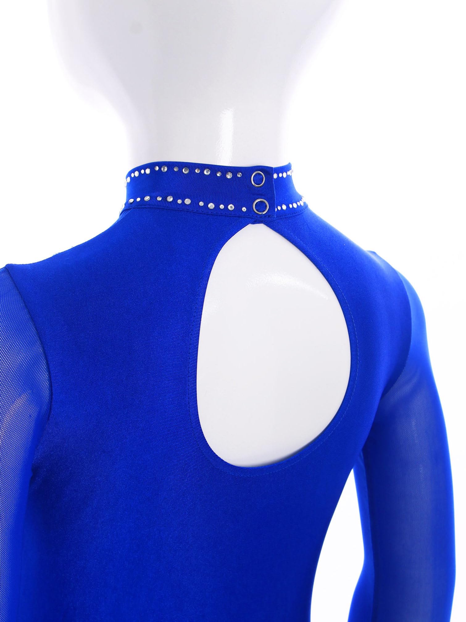 TiaoBug Conjunto De Baile Para Niñas Leotardo Gimnasia Rítmica Manga Larga Con Pantalones Cortos Y Leggings Traje De Patinaje Artístico Azul 13-14 años