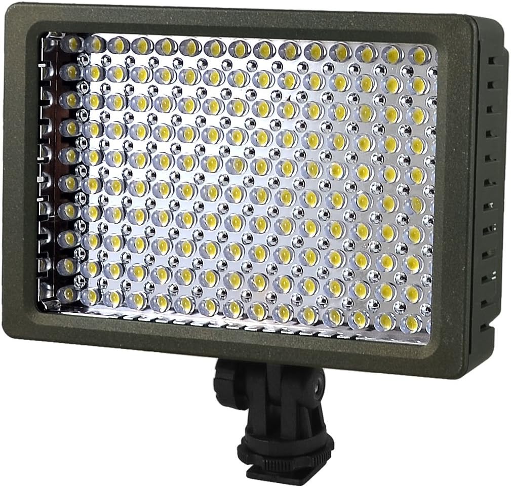 HD-160 LED Video Camera Hotshoe Mount Lamp Light for Camcorder