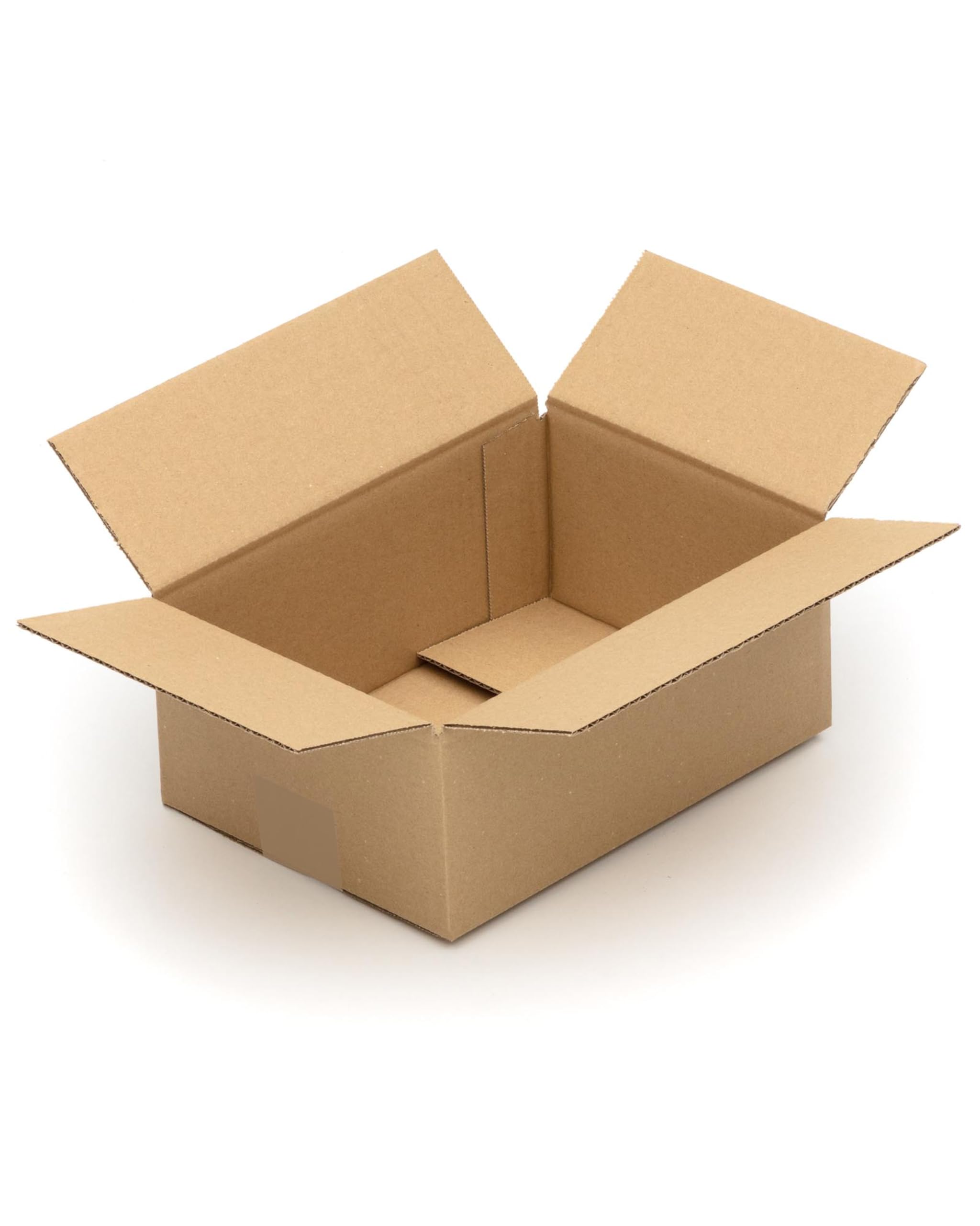 KK Verpackungen Versandkartons 250 x 175 x 100 mm Braun 1-wellig (Außenmaß 255 x 180 x 110 mm) | 200 Stück, Faltkartons Kartons für Versand als DHL Päckchen M Hermes Päckchen DPD GLS Paketklasse XS