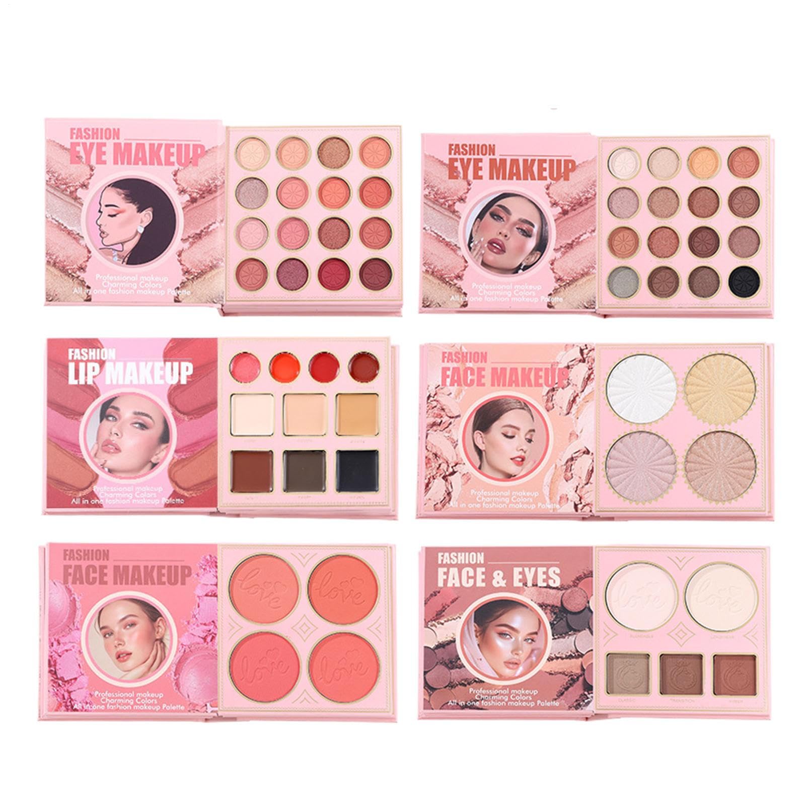 Palette di ombretti per il trucco in polvere illuminante a lunga durata | Set di ombretti ad alta pigmentazione per donne, ragazze, compleanni, San Valentino, matrimoni, viaggi