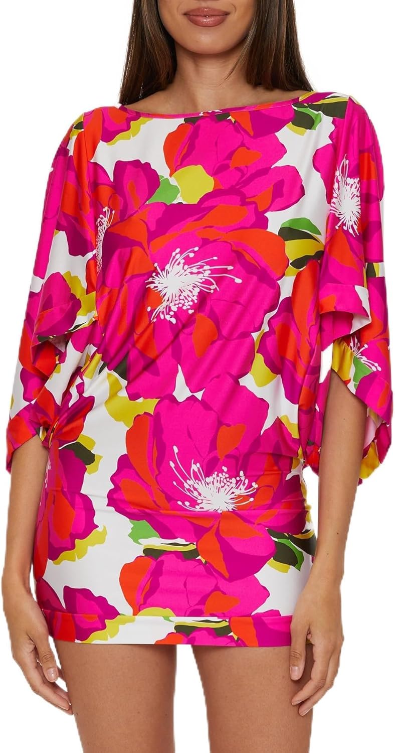 Trina Turk womens Casablanca Tunic, Uv Protection, Casual, Beach Cover Ups for Women