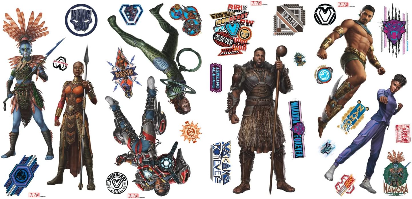 RoomMates Marvel Wakanda Forever Peel and Stick Wall Decals by RoomMates, RMK5279SCS