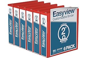 Premium 2-Inch Round Ring Red Binders: The Perfect Choice for School, Office, and Home