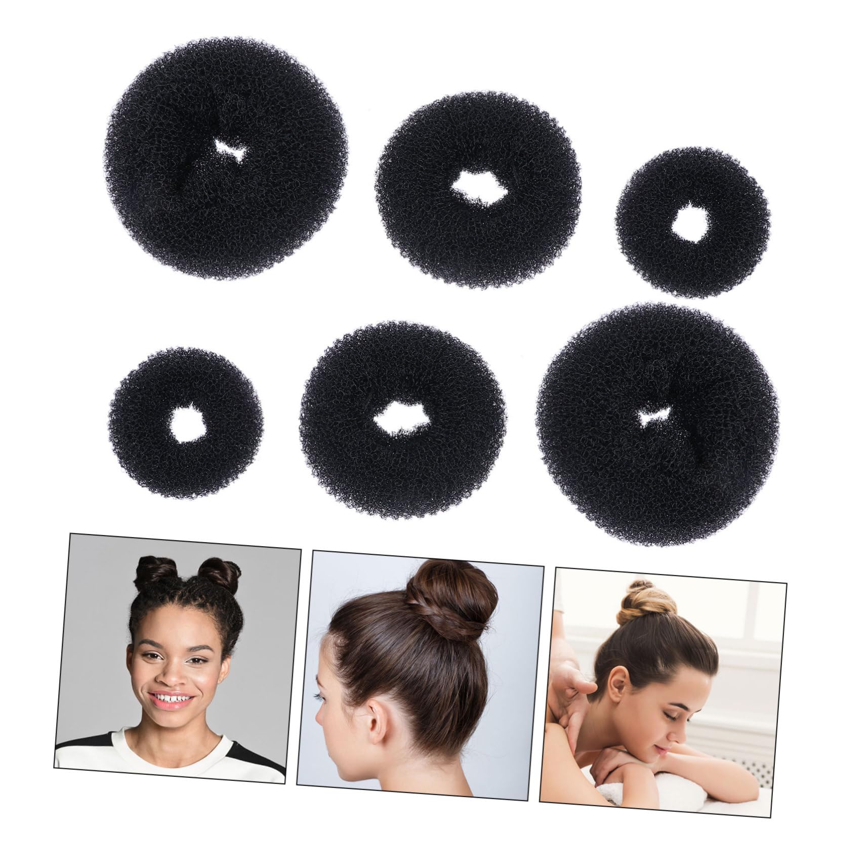 FOMIYES 9sätze Teiliges Haardonut Hochsteckfrisuren U-förmige Haarnadeln Und Elastische Haargummis Für Vielseitige Haarstylings Für Partys Hochzeiten Und Freizeitaktivitäten