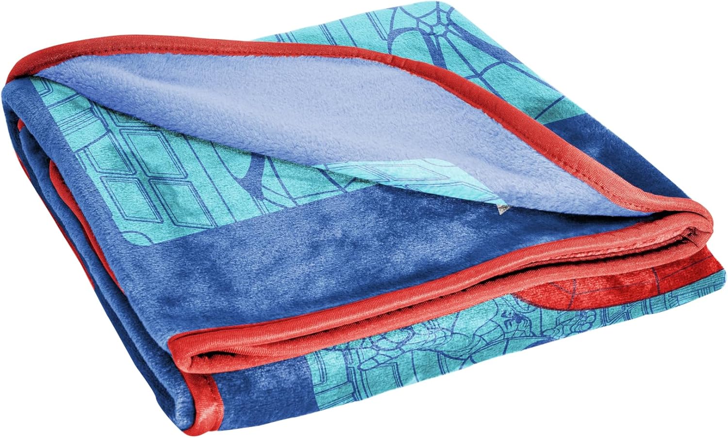 Jay Franco Kids Plush Throw Blanket – Soft & Cozy Fleece Throw for Bedroom & Couch Décor, Official Licensed Product, Blue - Spidey & Friends, 40x50 - Travel Blanket - Image 5