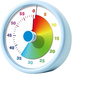 Visual Timer for Kids Adults,60 Minutes Countdown Timer for Classroom, Office, Study, ADHD Tools for Kids Productivity Timer Blue