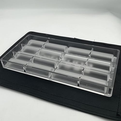 Miniatura 4 de Molde largo grande del chocolate del palillo del policarbonato 3D del fabricante del cilindro del caramelo de la bandeja de la PC de las cáscaras