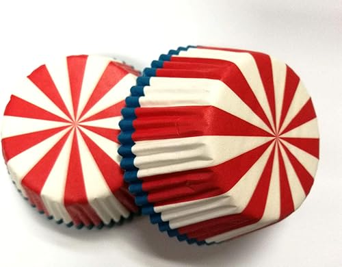 Miniatura 5 de Lucky Star - Revestimientos de magdalenas y cupcakes de mariquita roja colorida de papel, estuche de 100 piezas, tamaño estándar 5.08x3.18 cm