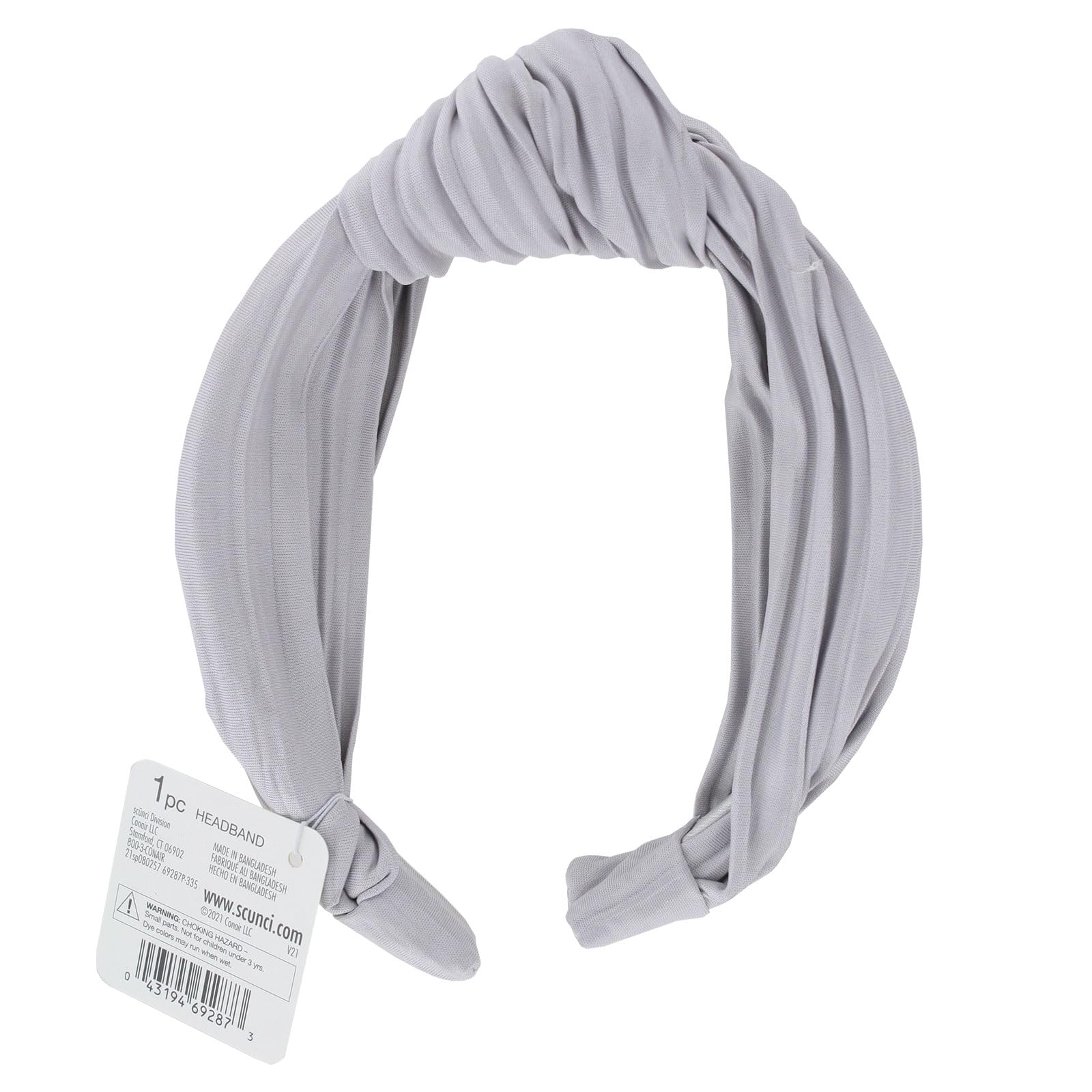 Amazon.com : Scunci x Ali Manno Headband – Gray Soft Twist Knot