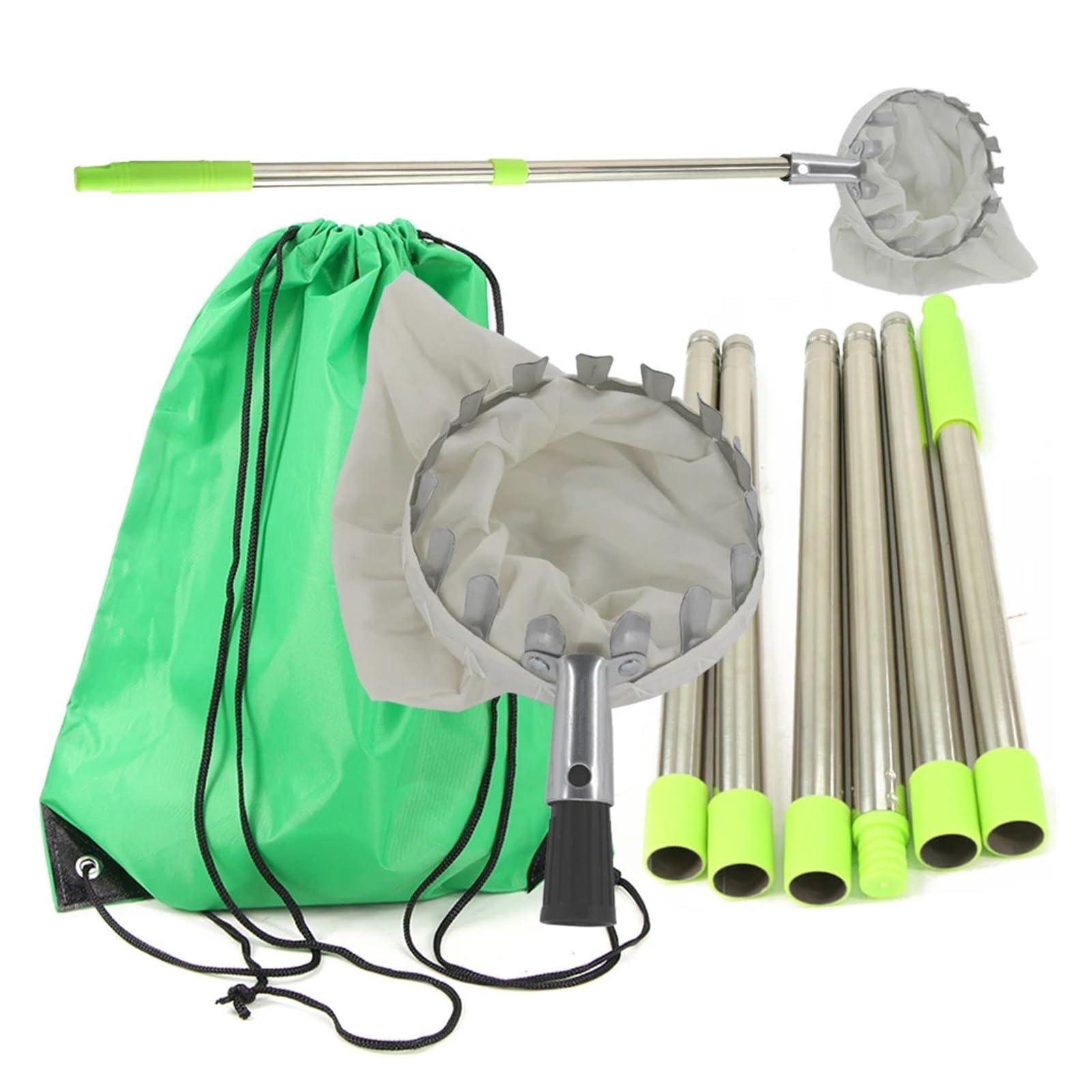 Cueille Fruit Tête de cueillette de Fruits for Panier de Jardin avec Manche télescopique Extensible for cueillir des poires(C-3.2M(10.4FT))
