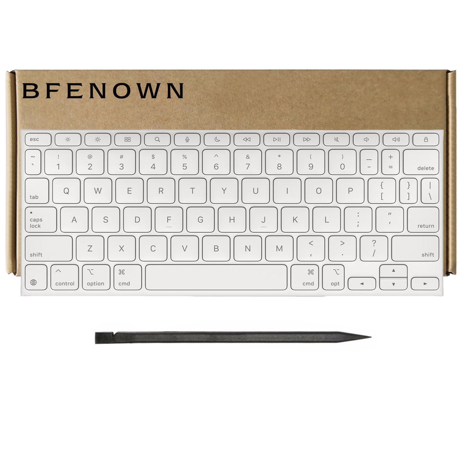Teclado QWERTY inglés para iPad Pro 11 M4 blanco repuesto Magic Keyboard 2025 8