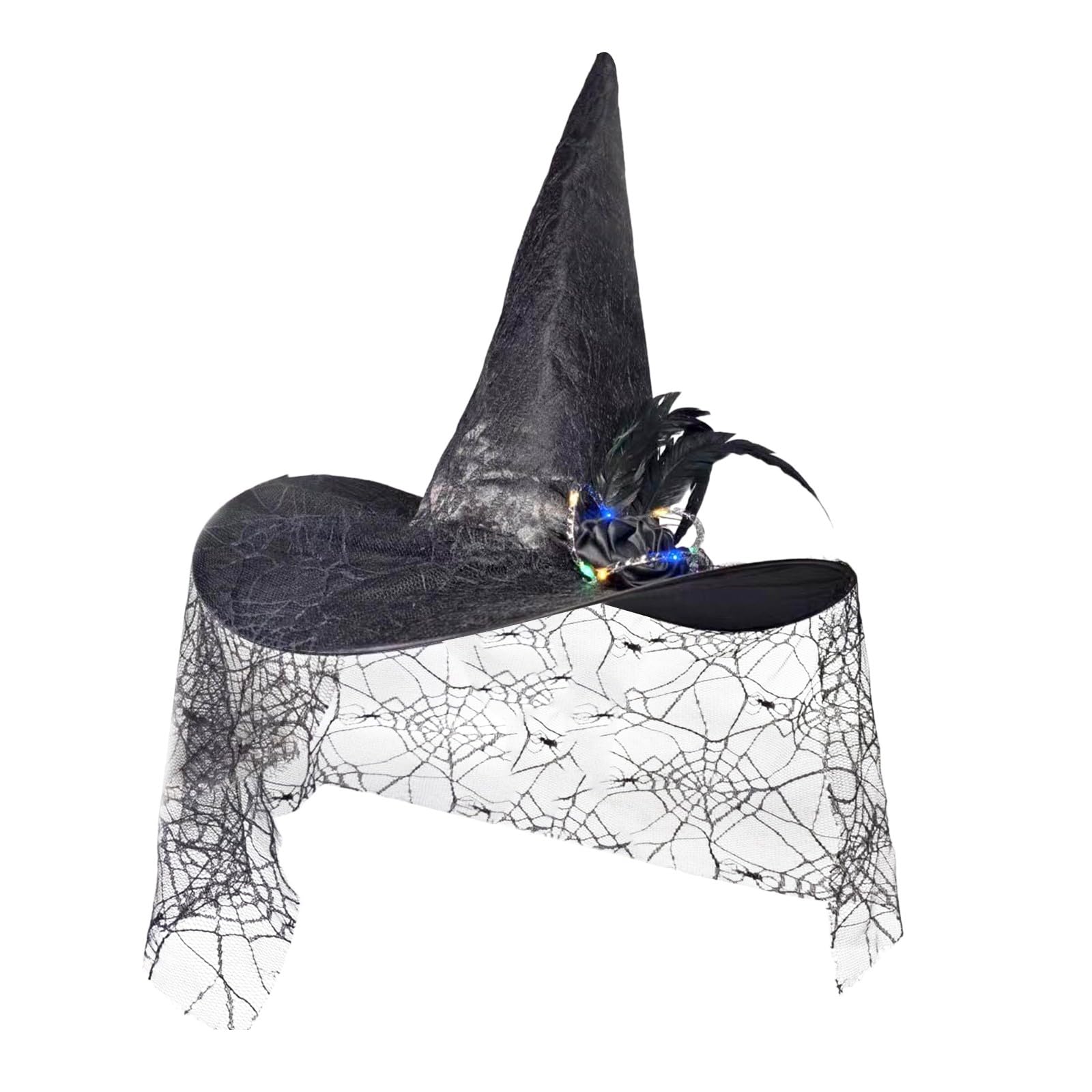 【最終値下】蜘蛛魔女装飾具 accessory6点set(定価25000円) Amazon | ハロウィン 装飾 魔女の帽子 蜘蛛の巣 花飾り レディース