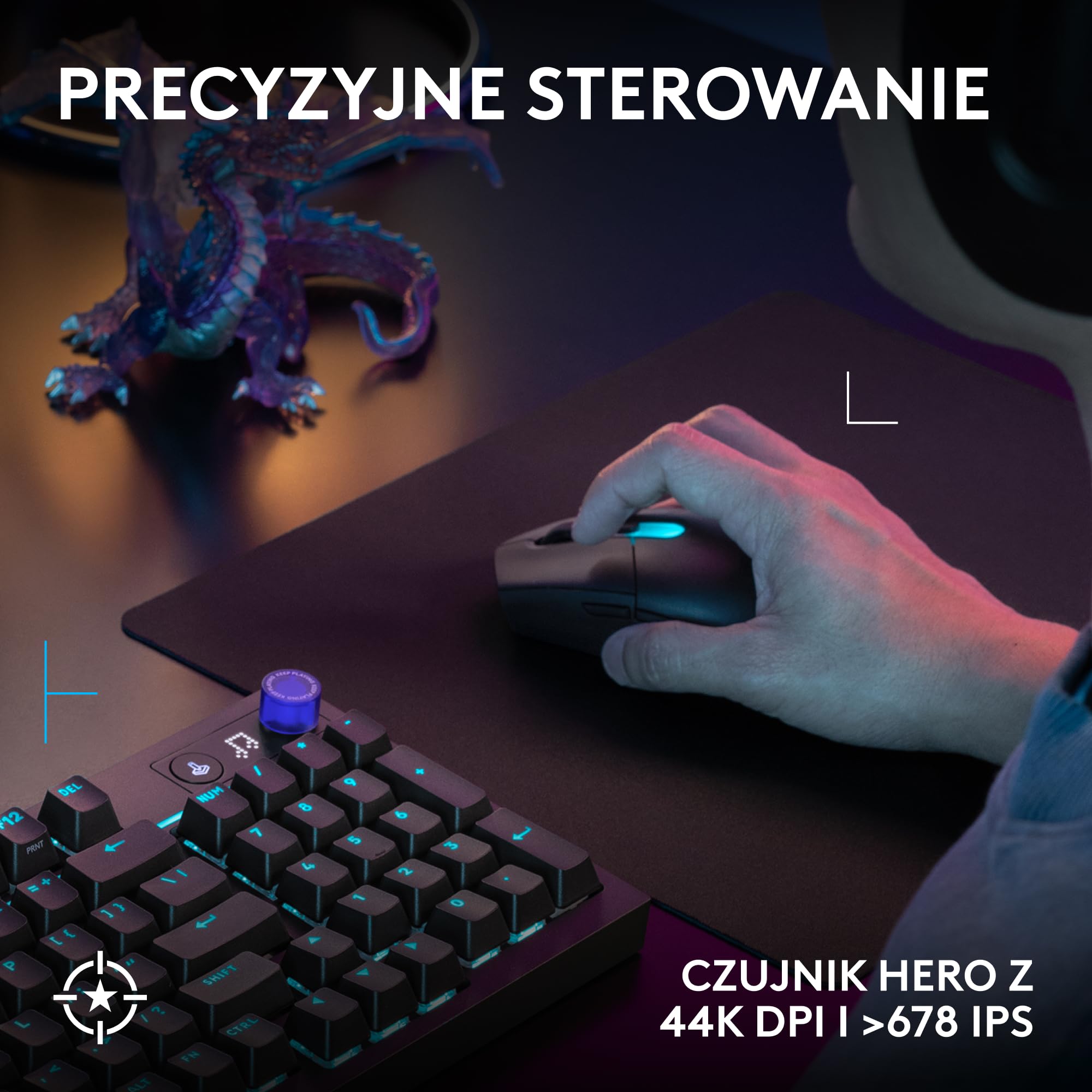 Logitech G G316 X 98, klawiatura do gier,8 kHz,wymienne sprężynujące przełączniki,konstrukcja uszczelkowa,US INT'L QWERTY+G305 X SUPERLIGHT bezprzewodowa mysz gamingowa,lekka 61 g ładowalna, PC-Czarny
