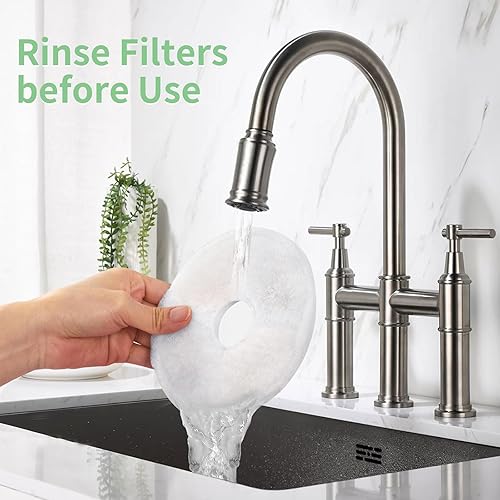 Miniatura 7 de Paquete de 12 filtros de repuesto para fuente de agua para gatos, para dispensador de agua de flores de 3 L, filtro automático de fuente de