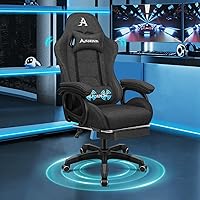 ALFORDSON Sedia da Gaming Massaggiante con Poggiapiedi Telescopico