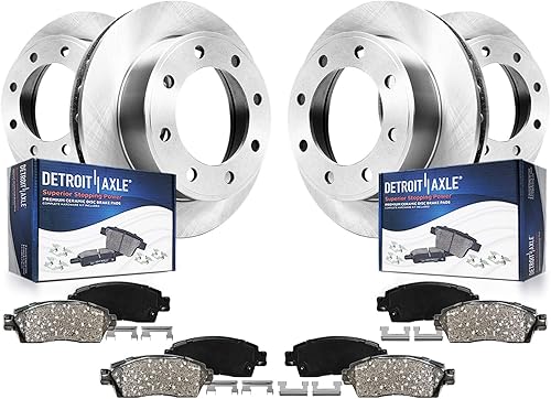 Miniatura 11 de Detroit Axle - Kit de frenos para 99-04 Oldsmobile Alero, 99-05 Pontiac Grand Am Reemplazo 1999 2000 2001 2002 2003 2004 2005 Rotores Pastillas de