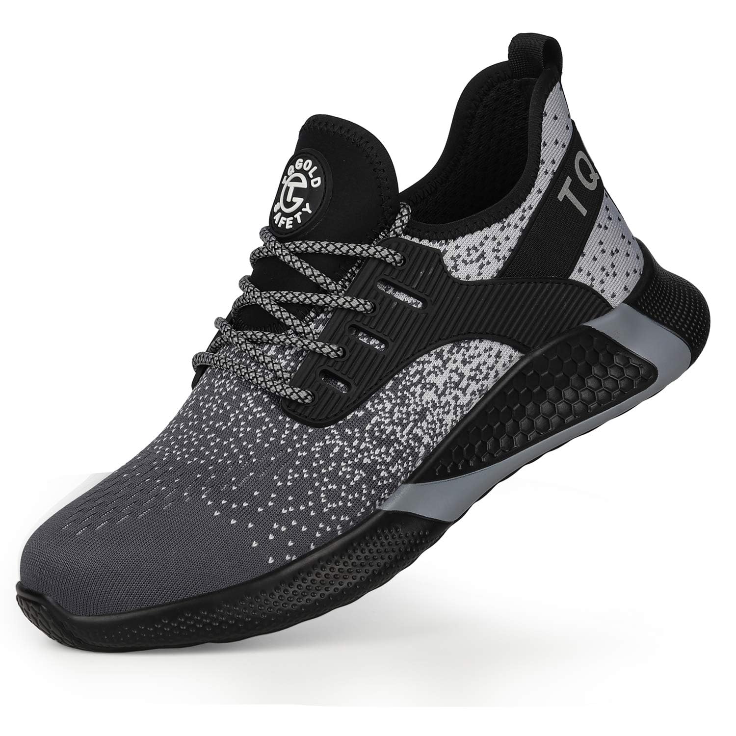 AONETIGER Men's Women's Safety Working Ultralight Shoes Industrial & Construction Anti-Puncture Breathable Steel Toes Shoes — view 8