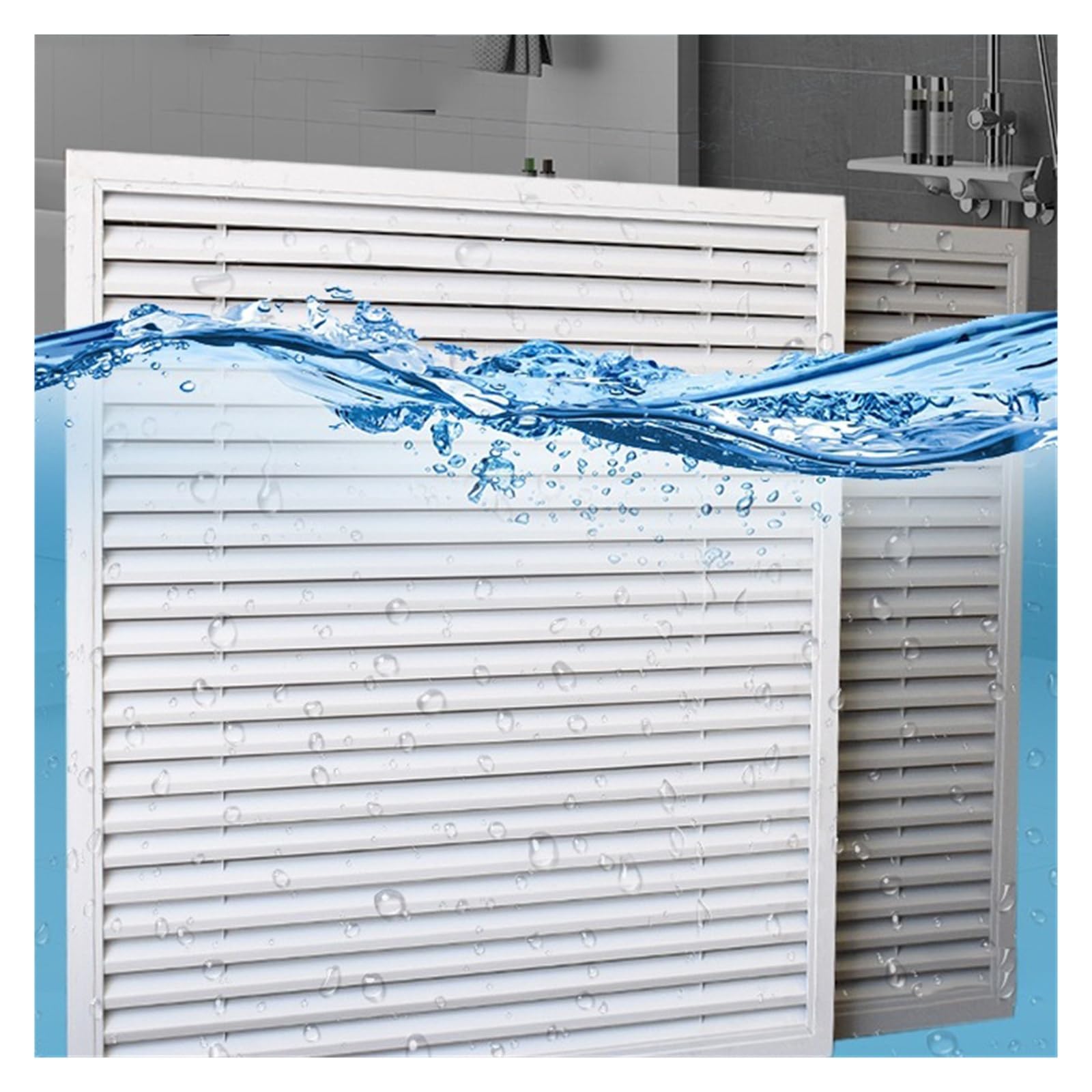 Griglia di Ventilazione a lamelle per pareti Laterali e soffitti, 90x100 cm (36x40 Pollici), Filtro di Ritorno dell'Aria - Soluzione efficiente per l'aspirazione dell'Aria in Ambienti domest