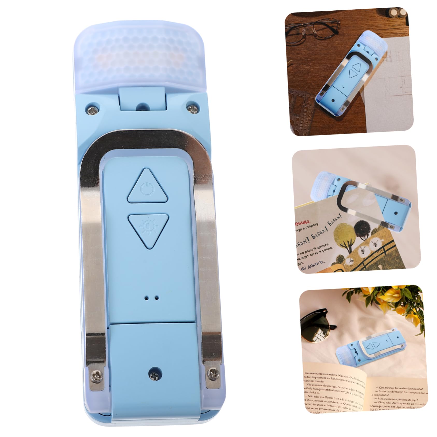 TEHAUX Led Reading Light Clip-on Book Light for Bed Dimmable Eye Protection Lamp Rechargeable Book Lamp for Reading